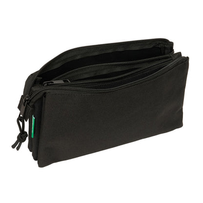 Astuccio triplo Benetton nero
