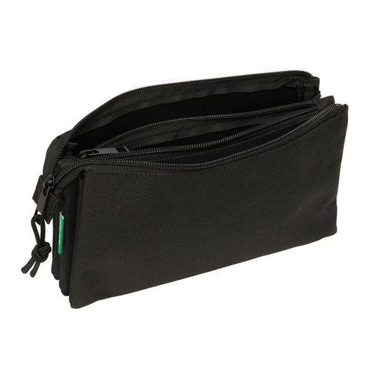 Trousse à crayons triple Black Benetton