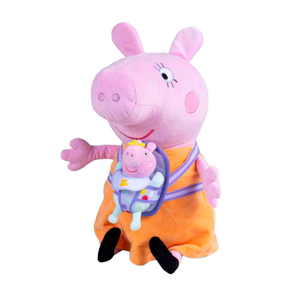 mama pig plush with evie peppa pig 33cm