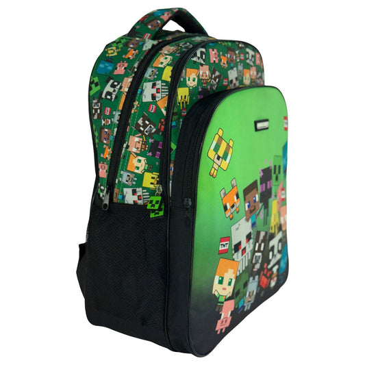 Mochila Minecraft com personagens 42 cm