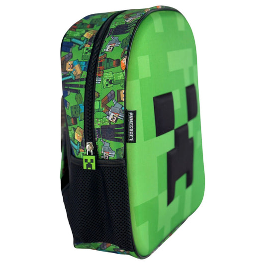 Mochila Minecraft com rosto em 3D 30 cm