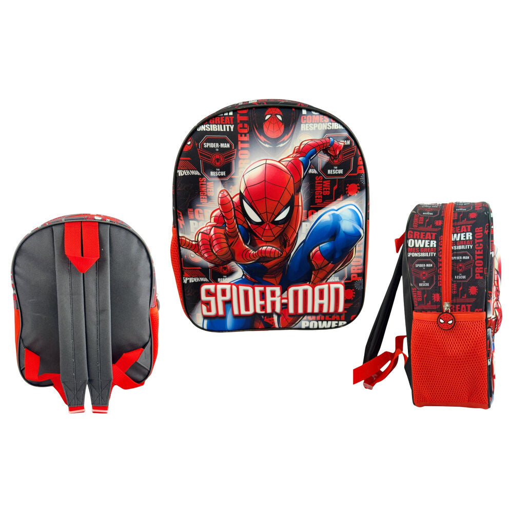 3d hero spiderman marvel backpack 30cm