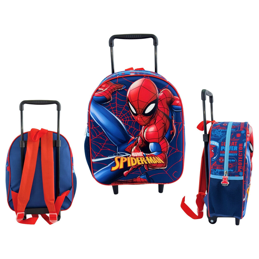 marvel spiderman 3d web trolley 32cm