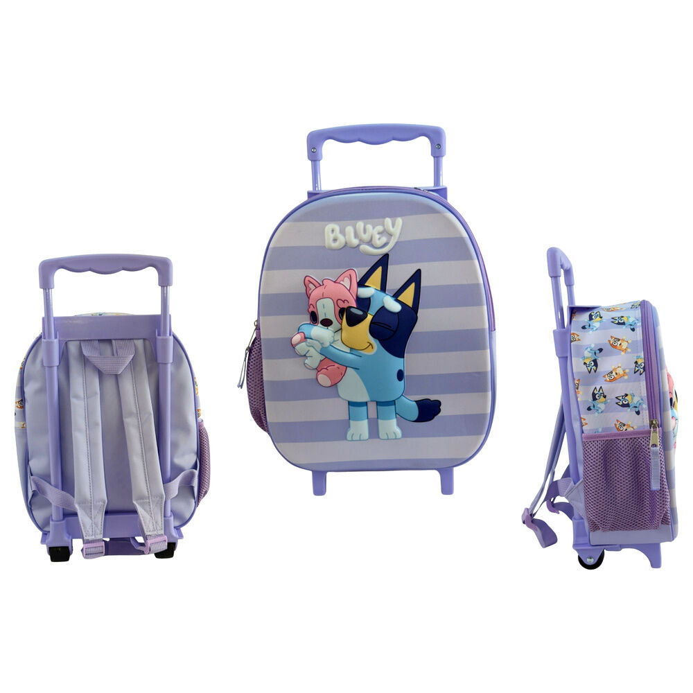 3d puppy bluey trolley 32cm