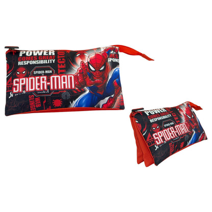 Hero Spiderman Marvel triple pencil case