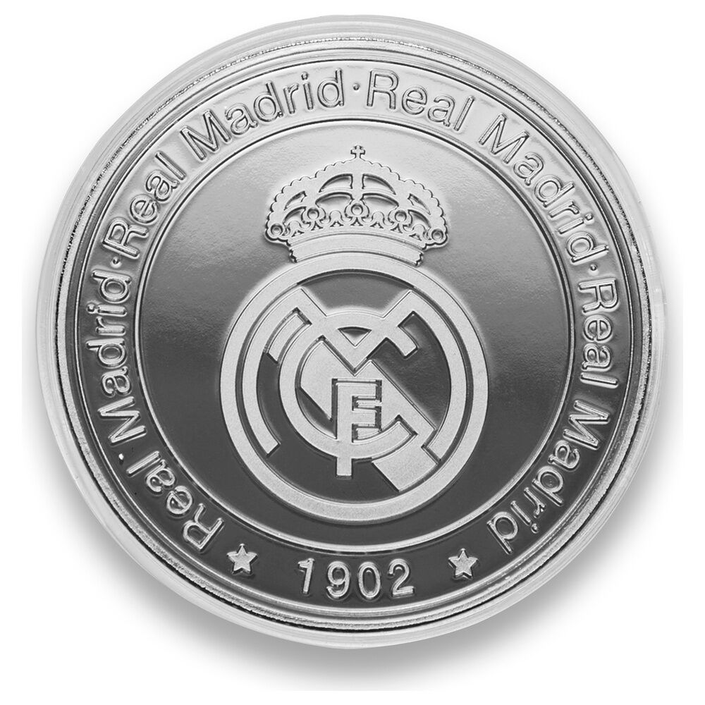 Moneta d'argento del Real Madrid dedicata al Bernabéu