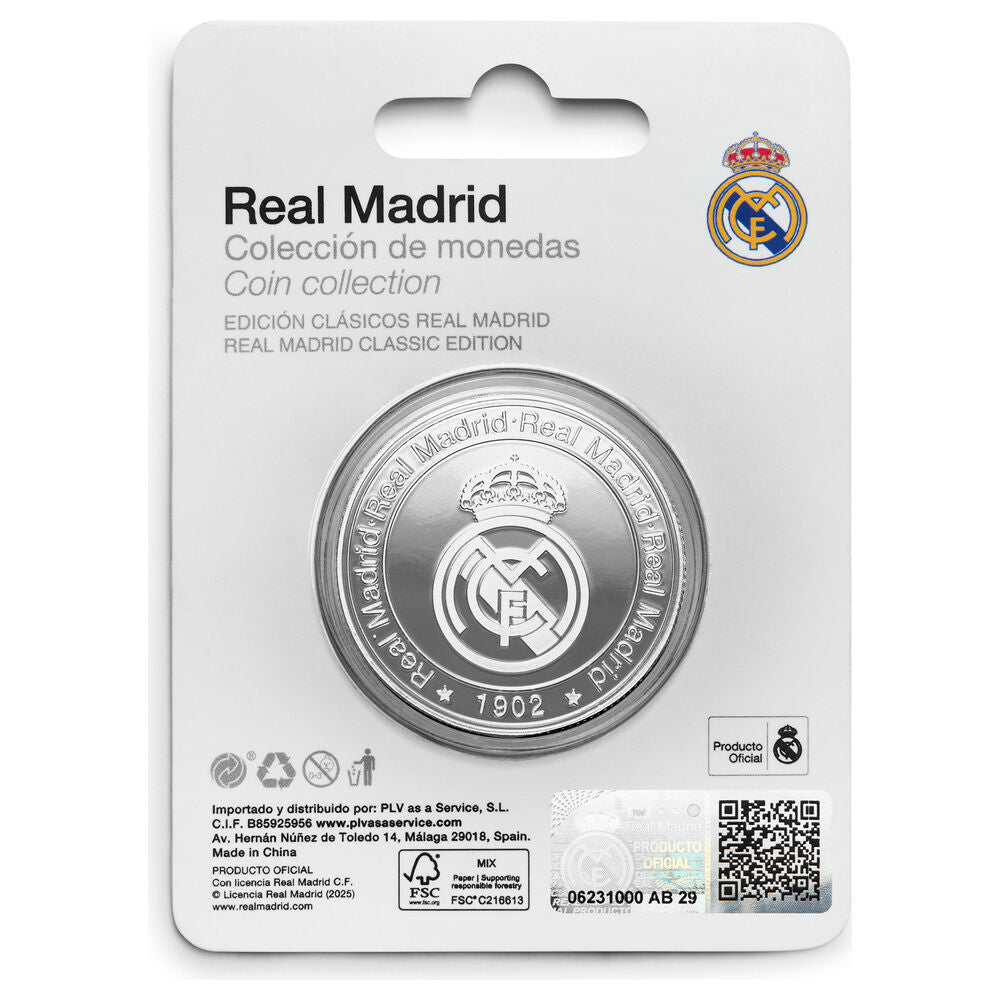 Moneta d'argento del Real Madrid dedicata al Bernabéu