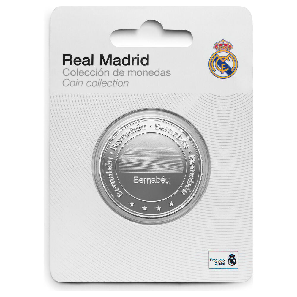 Moneta d'argento del Real Madrid dedicata al Bernabéu