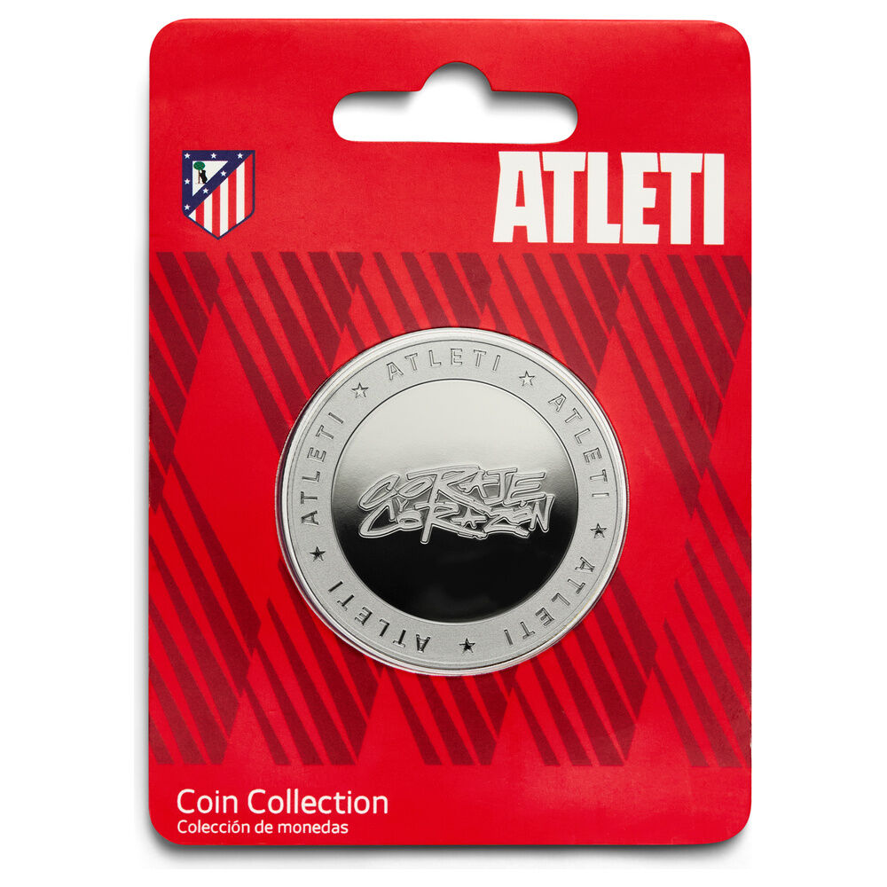 courage and heart coin  atletico de madrid