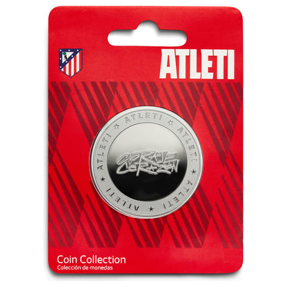 courage and heart coin  atletico de madrid
