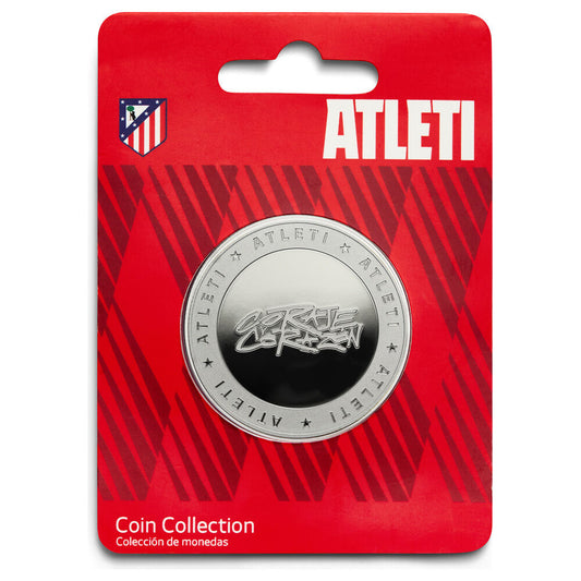 courage and heart coin  atletico de madrid