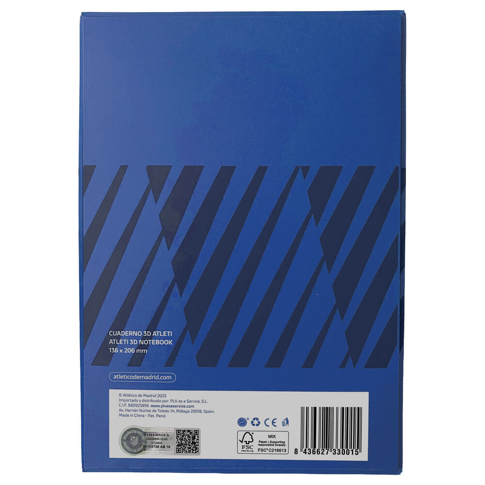 A5 notebook Atletico de Madrid