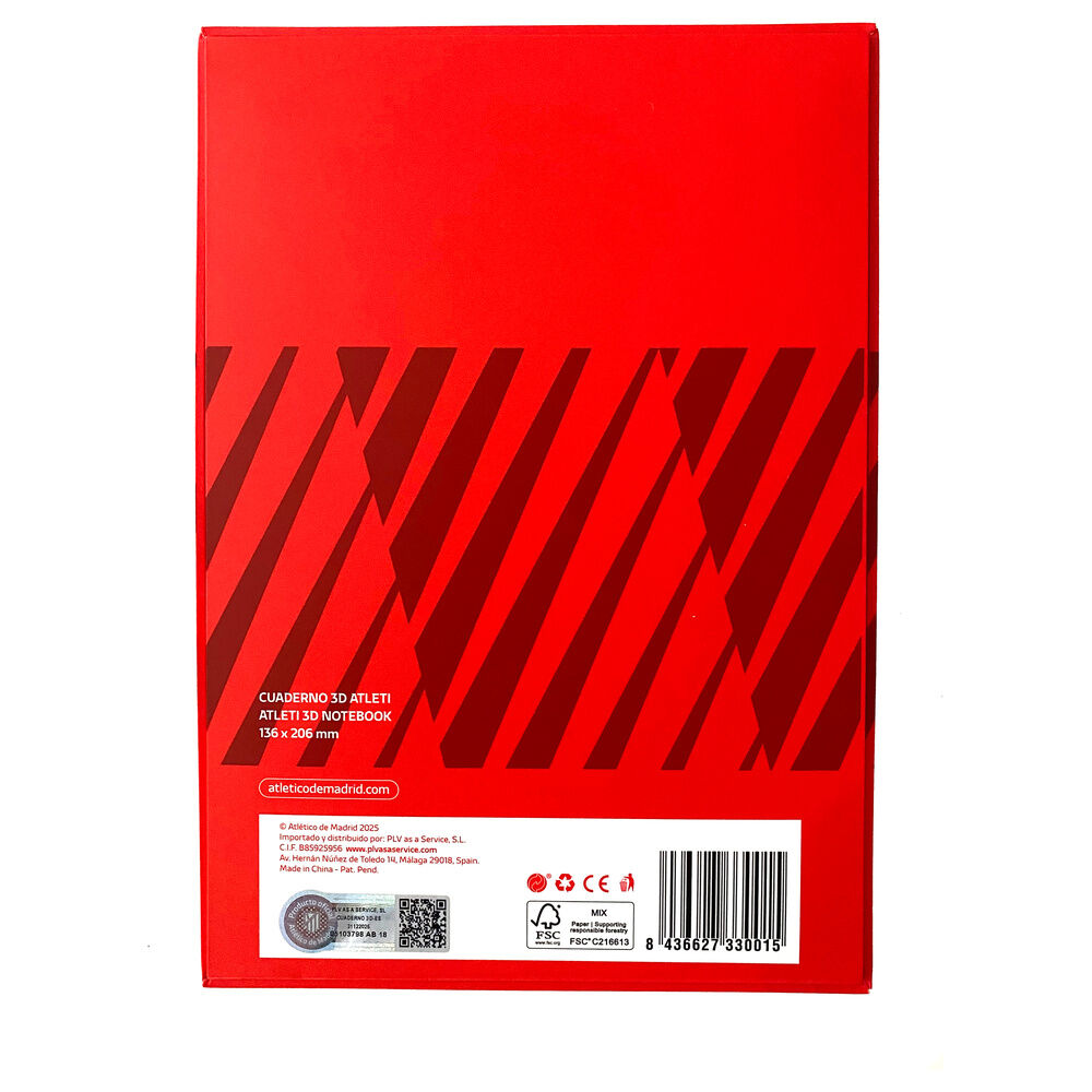 A5 notebook Atletico de Madrid