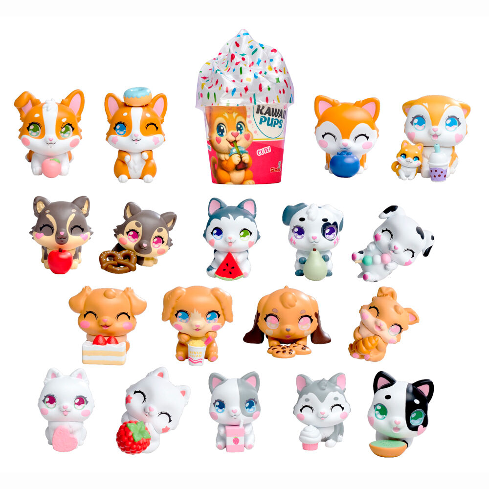 kawaii pups mini figure assorted