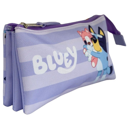 puppy bluey triple pencil case
