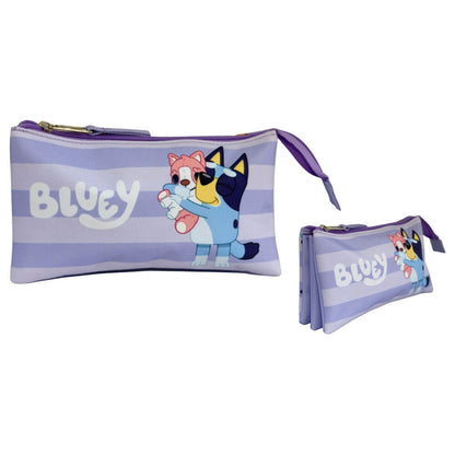 Puppy Bluey Triple Pencil Case