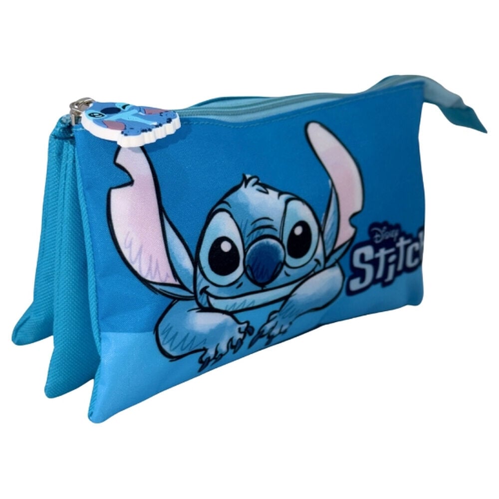 Smile Stitch Disney triple pencil case