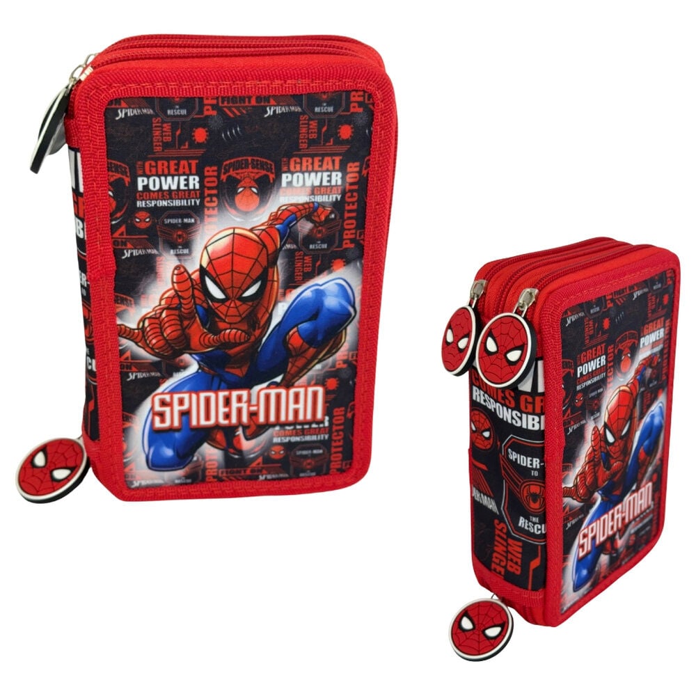 Hero Spiderman Marvel triple pencil case