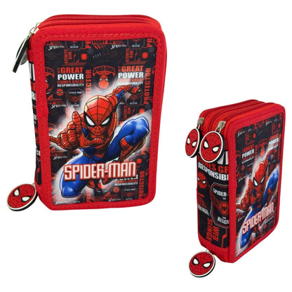 Hero Spiderman Marvel triple pencil case