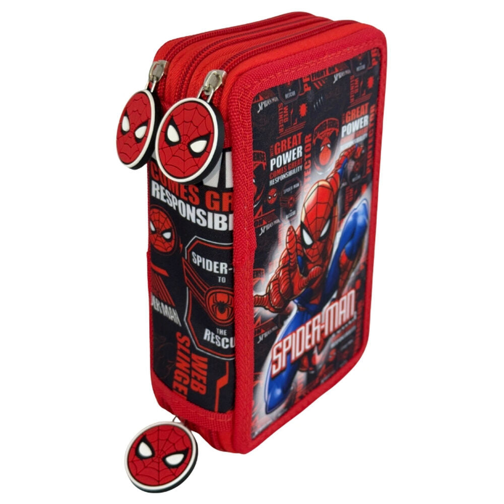 Hero Spiderman Marvel triple pencil case
