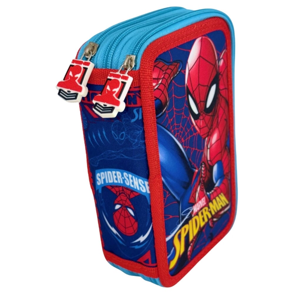 Marvel Spiderman Triple Web Pencil Case