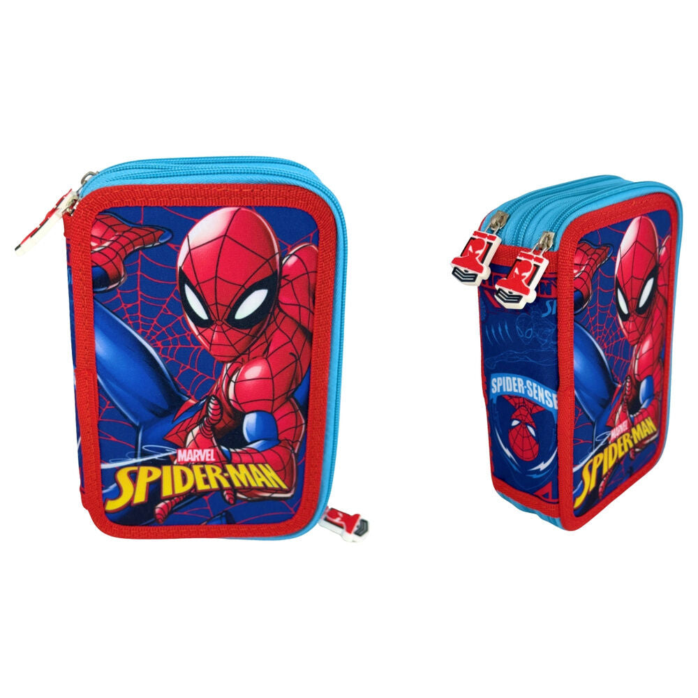 Marvel Spiderman Triple Web Pencil Case