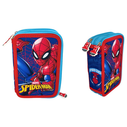 Marvel Spiderman Triple Web Pencil Case