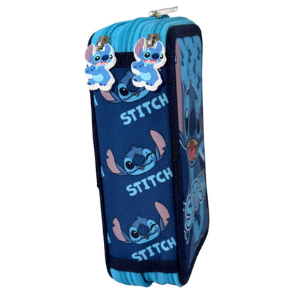 Abstract Stitch Disney triple pencil case