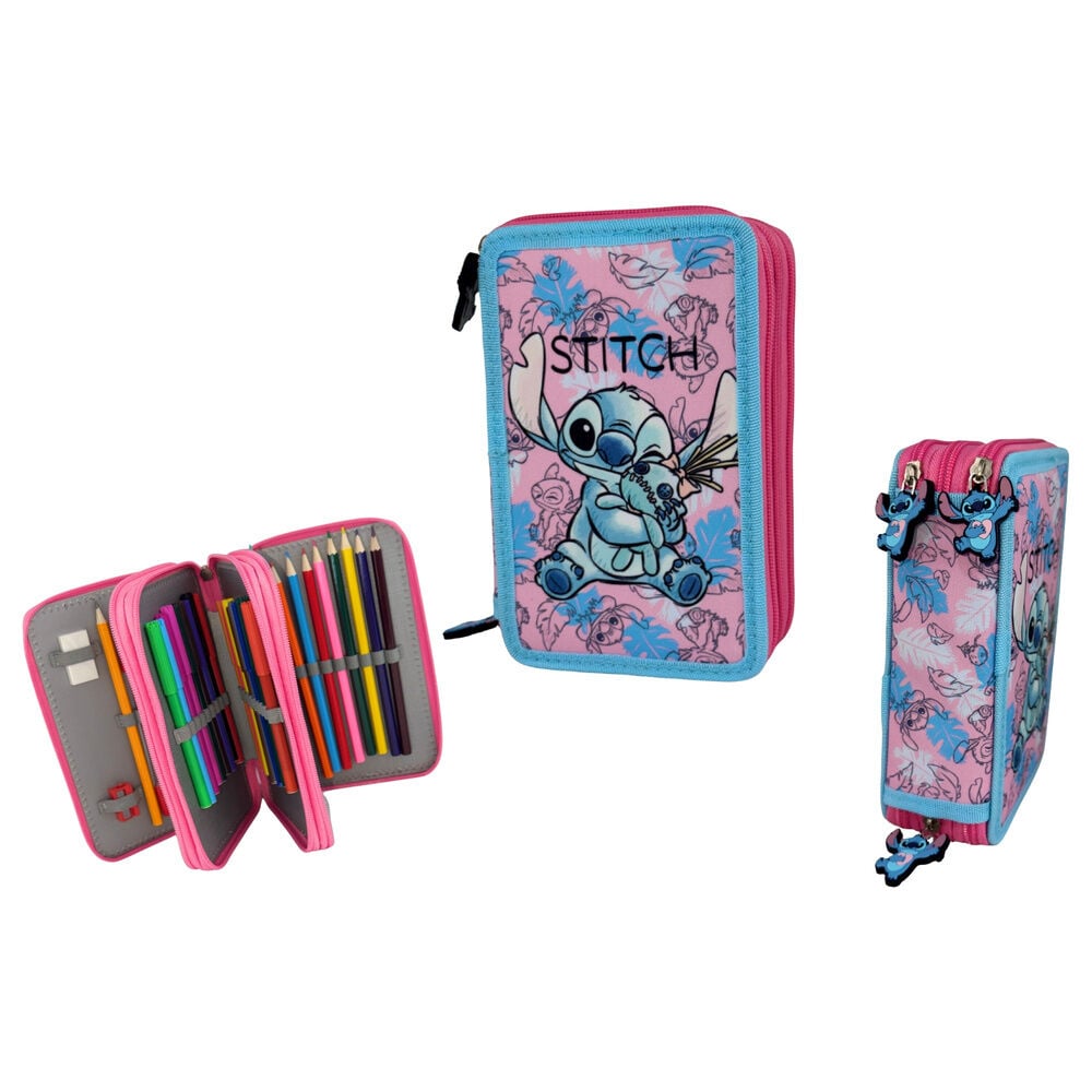 Doll Stitch Disney triple pencil case