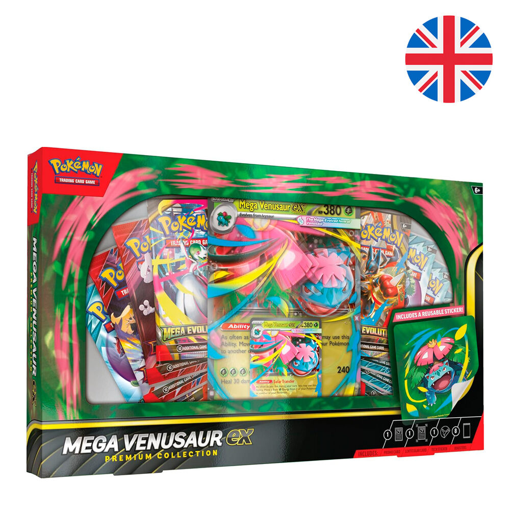 premium blister pack mega venusaur pokemon cards (english)