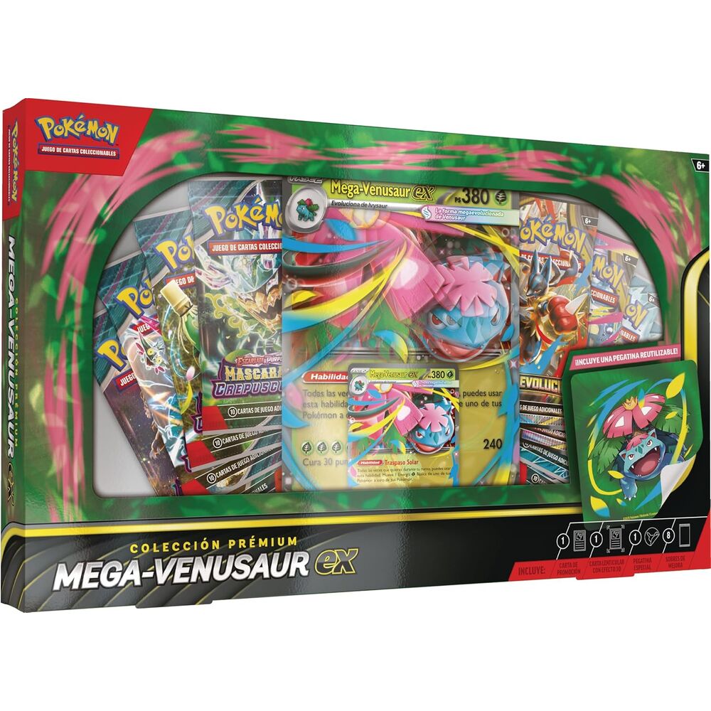 premium blister cards mega venusaur pokemon latino