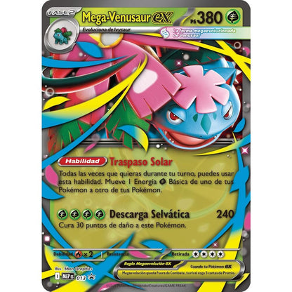 Karty blistrowe premium Mega Venusaur Pokemon Latino