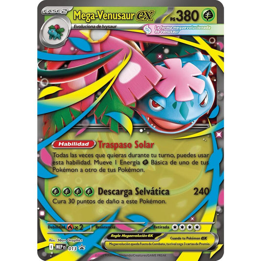 Cartões Blister Premium Mega Venusaur Pokémon Latino