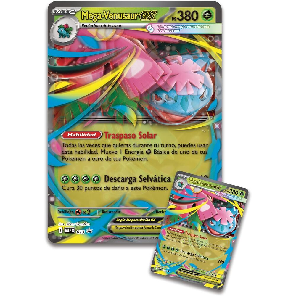 Karty blistrowe premium Mega Venusaur Pokemon Latino