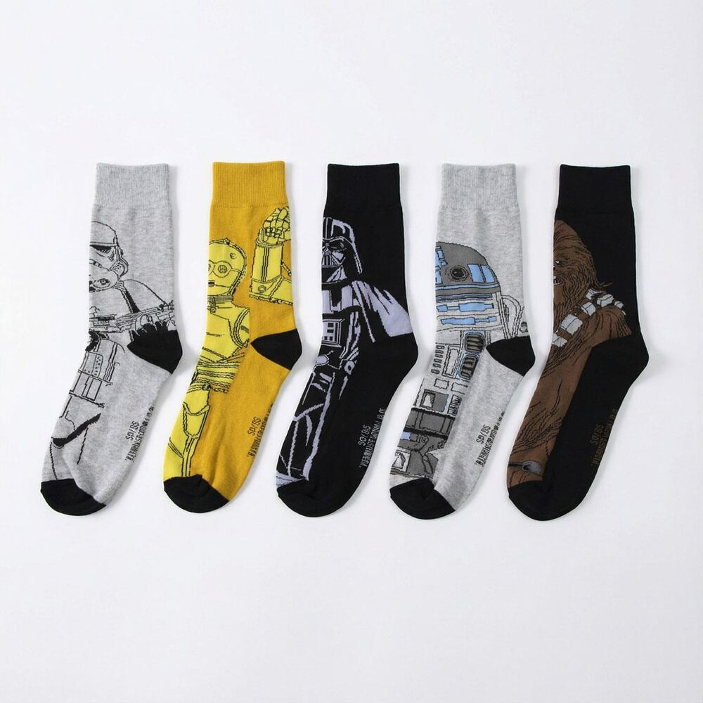 Blister pack of 5 pairs of Star Wars adult socks