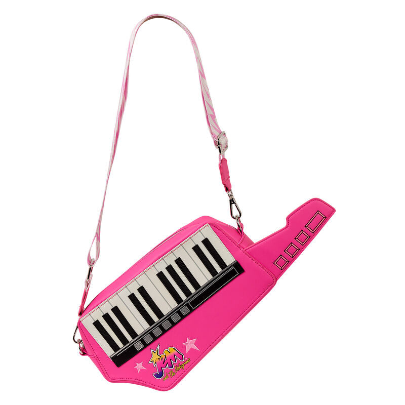 Bolsa transversal Loungefly da Hasbro inspirada em Jem e as Hologramas
