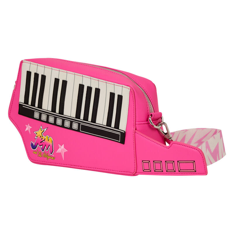 Bolsa transversal Loungefly da Hasbro inspirada em Jem e as Hologramas