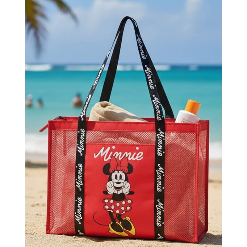 Bolso de playa de malla de Minnie Mouse de Disney