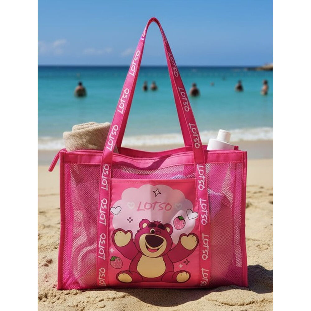 lotso toy story disney pixar mesh beach bag
