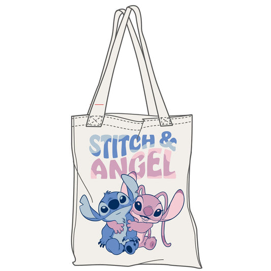 angel & stitch disney shopping bag