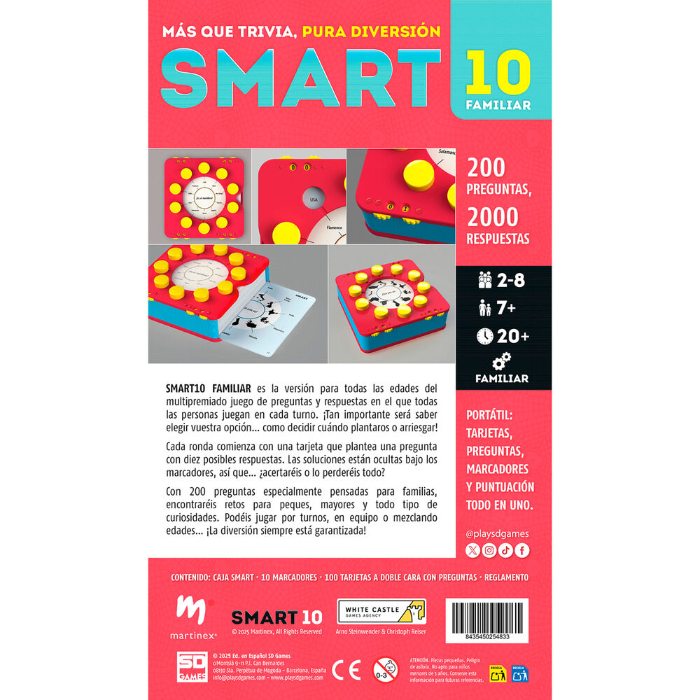 Smart 10 Familien Brettspiel (Spanisch)