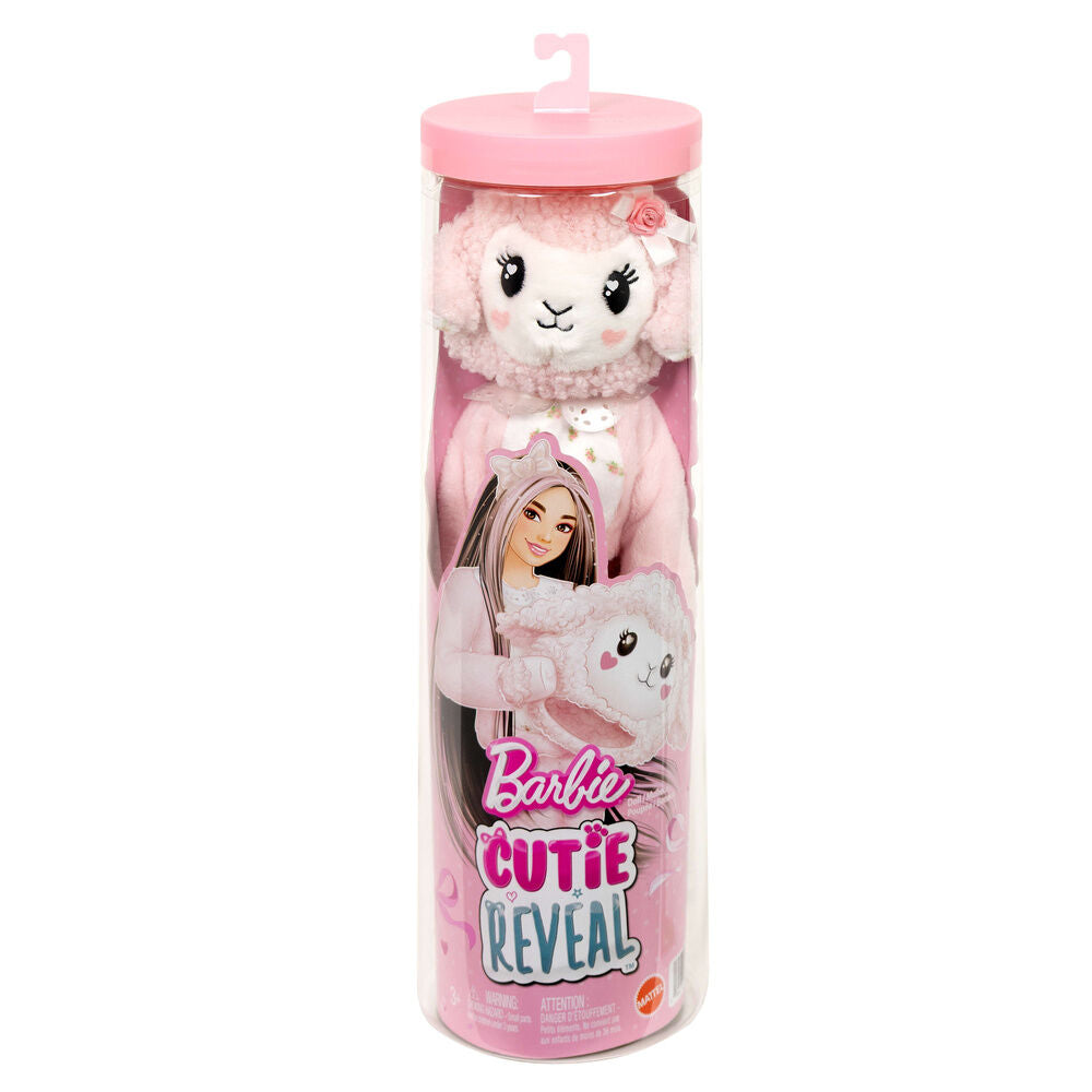 Różowa lalka owieczka z kokardkami i słodkimi kokardkami Barbie