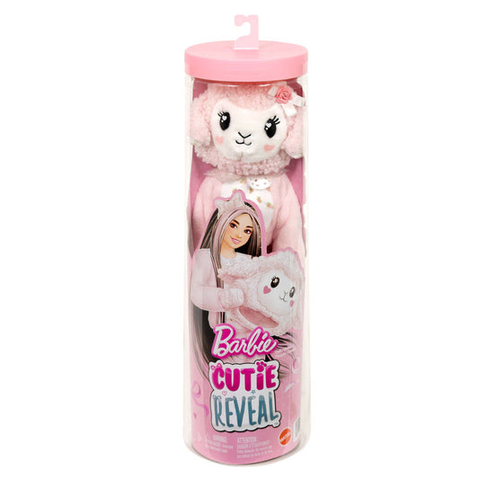 Różowa lalka owieczka z kokardkami i słodkimi kokardkami Barbie