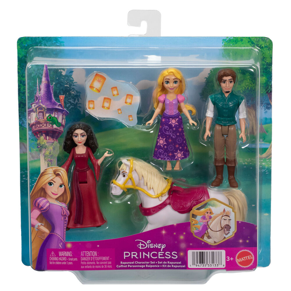 Blister pack of 4 Rapunzel figures from Disney's Tangled