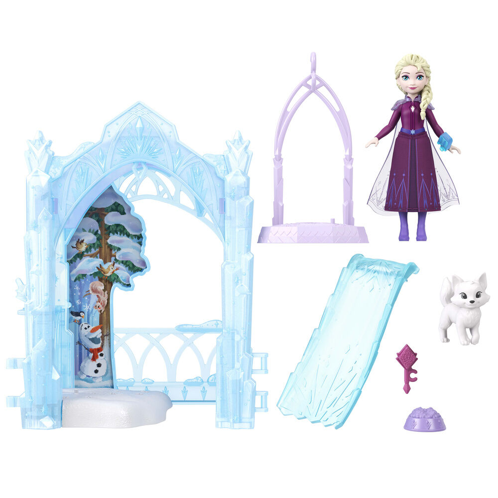 disney frozen elsa doll animal ice cream hideaway