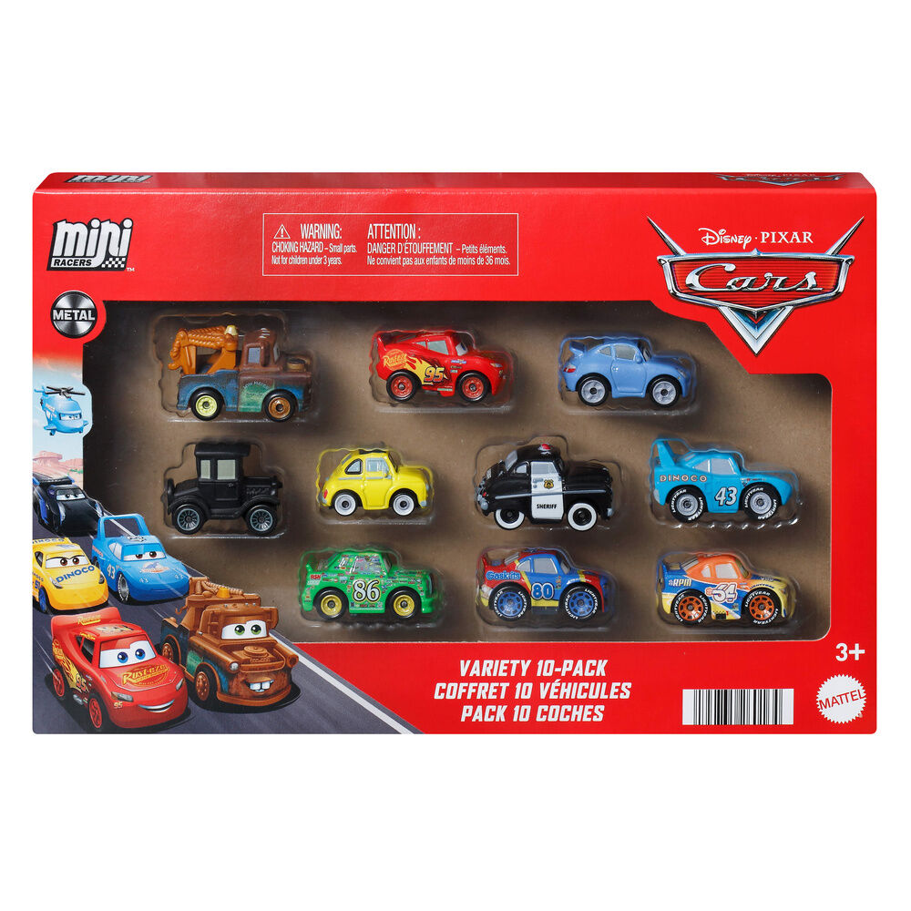 blister 10 mini cars cars disney pixar