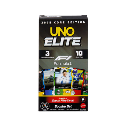 uno elite f1 booster pack card game