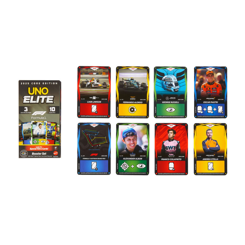 UNO Elite F1 Pacote de Reforço para Jogo de Cartas