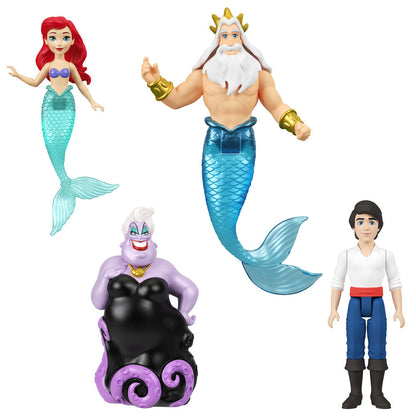 blister pack of 4 figures the little mermaid disney