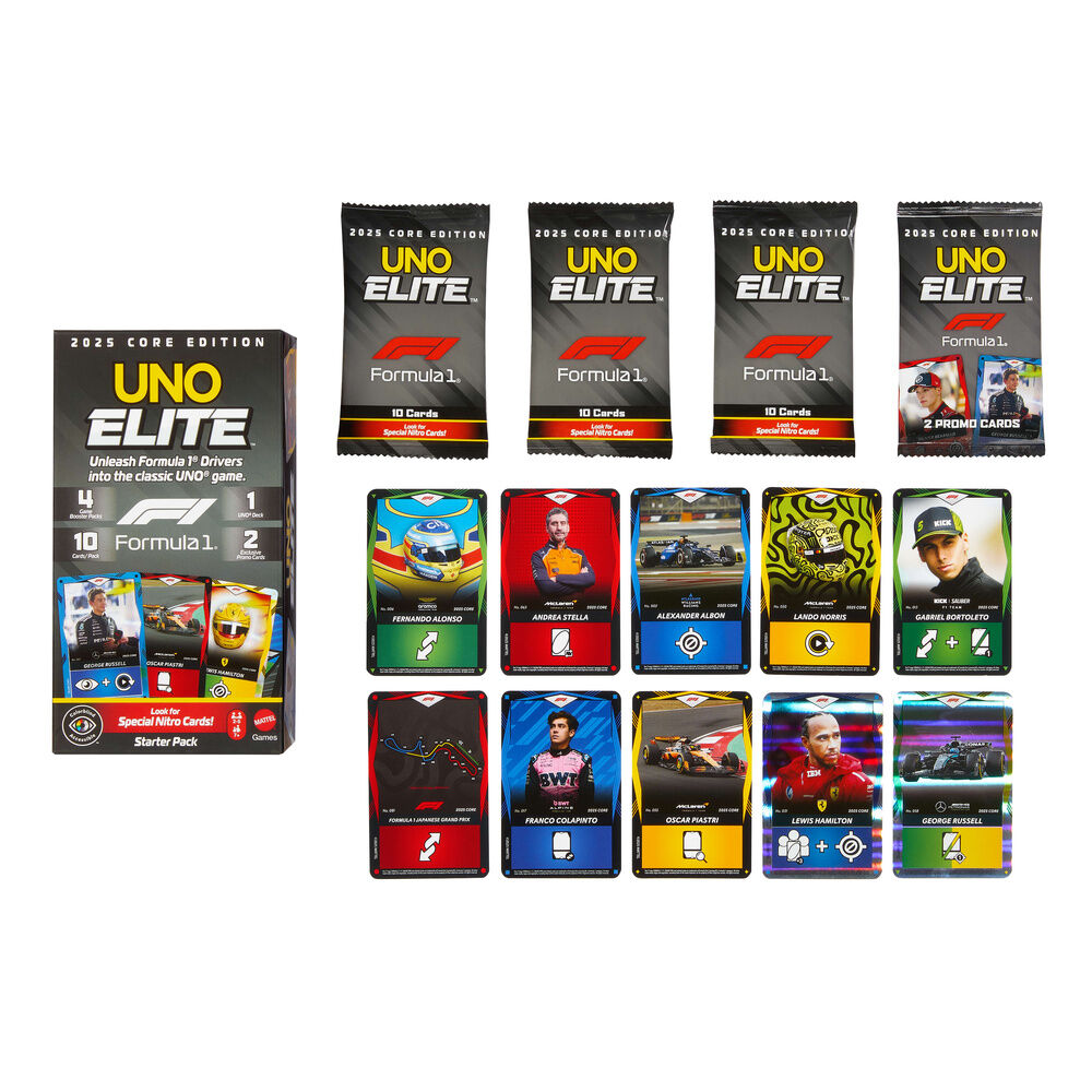 UNO Elite F1 Starter Pack Jeu de cartes